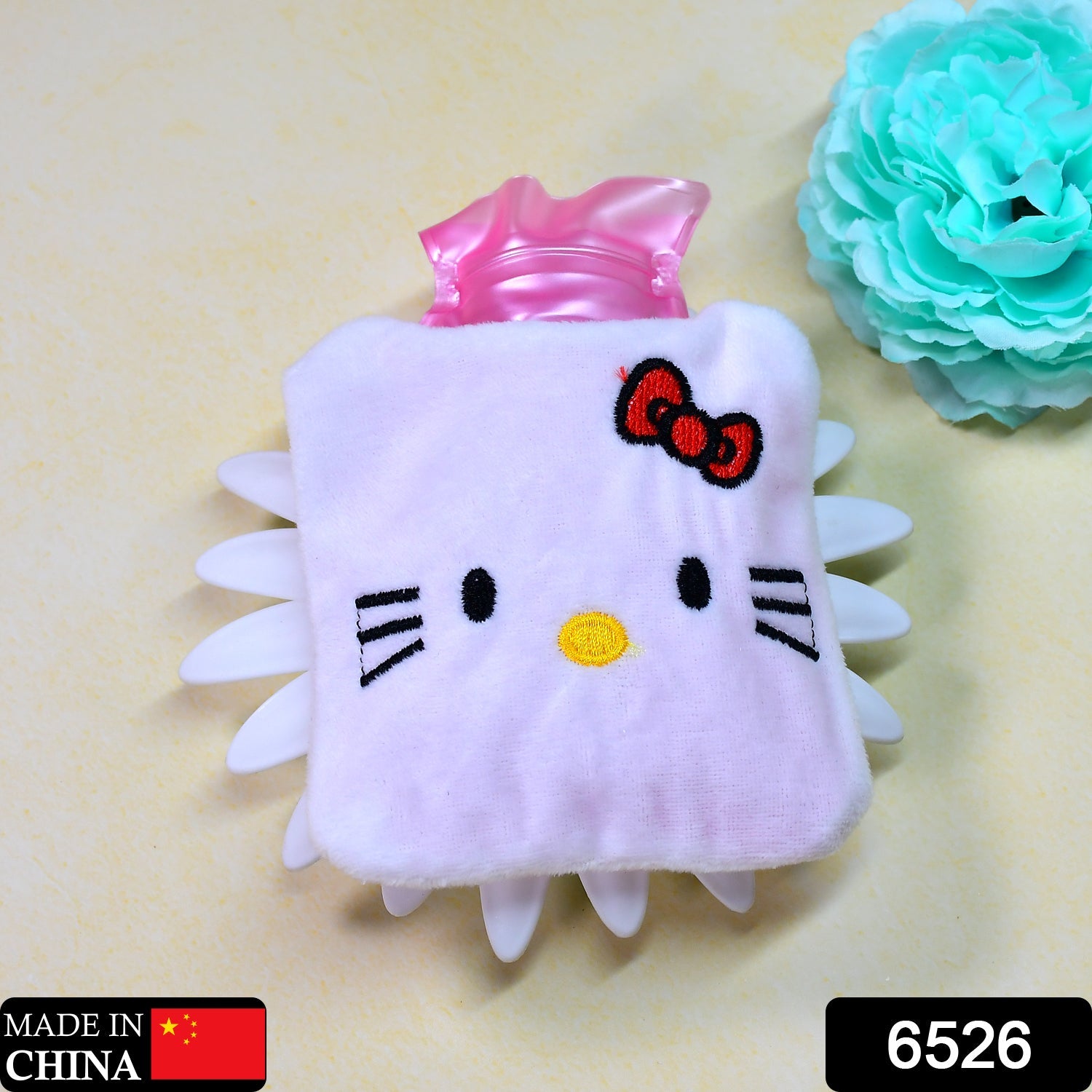 6526 White Hello Kitty small Hot Water Bag with Cover for Pain Relief, Neck, Shoulder Pain and Hand, Feet Warmer, Menstrual Cramps. DeoDap 6526 White Hello Kitty small Hot Water Bag with Cover for Pain Relief, Neck, Shoulder Pain and Hand, Feet Warmer, Menstrual Cramps. DeoDap